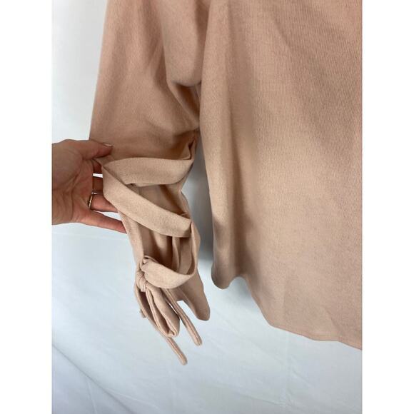 1.State Womens Tie-Sleeve Knit Blouse Blush Pink Size Small - Picture 4 of 6